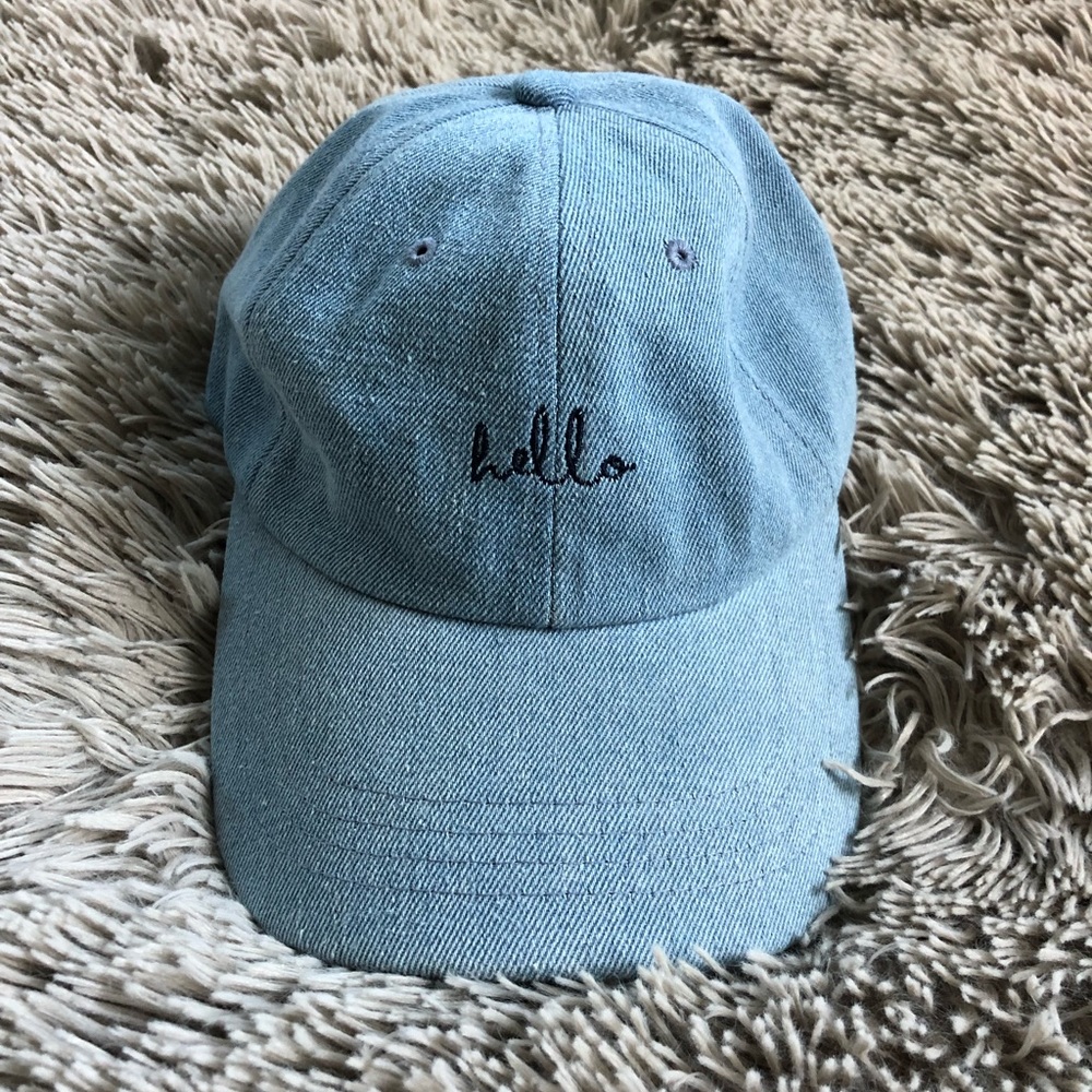 Hello Denim Hat